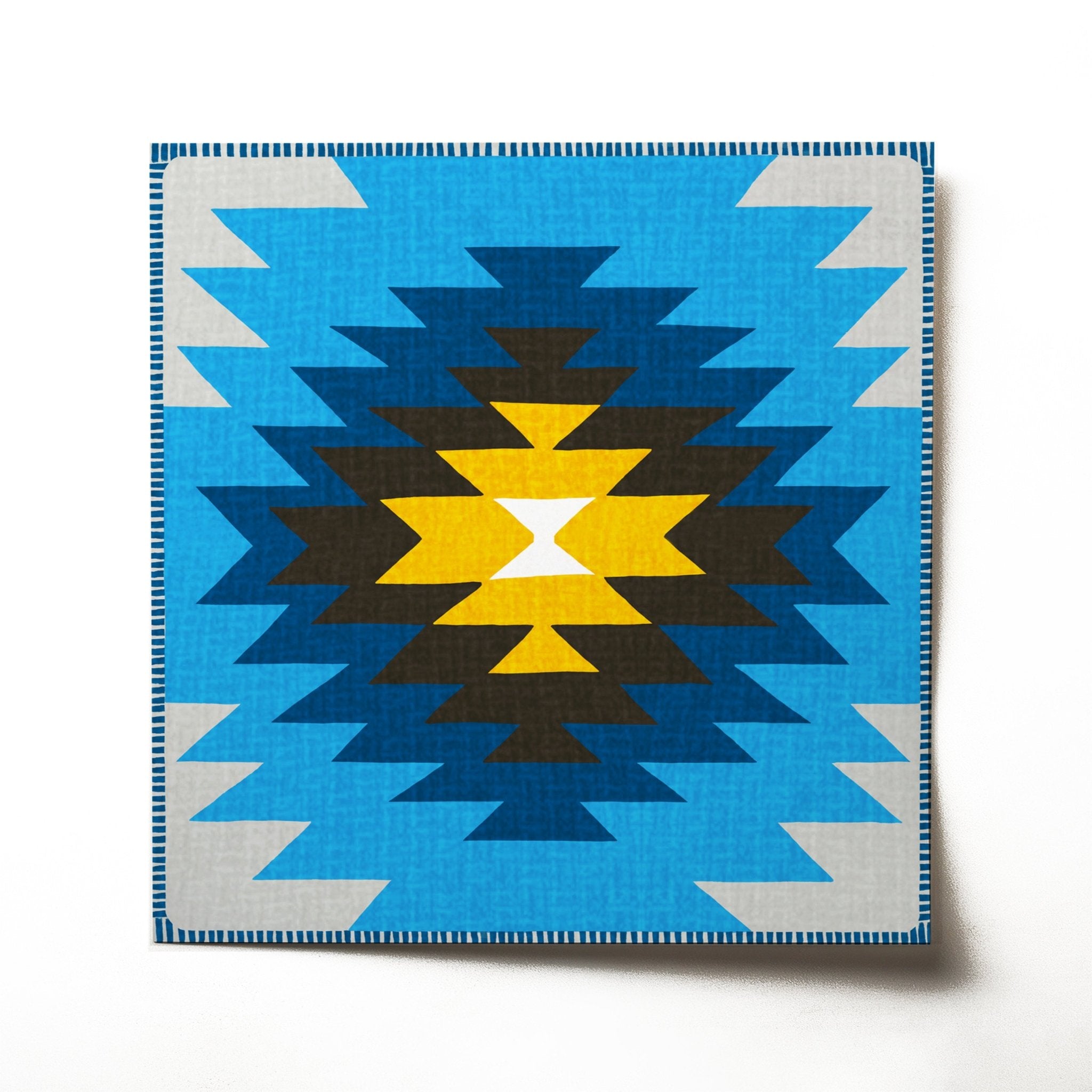Kunstdruck Kilim Yamka azurblau - Kilim