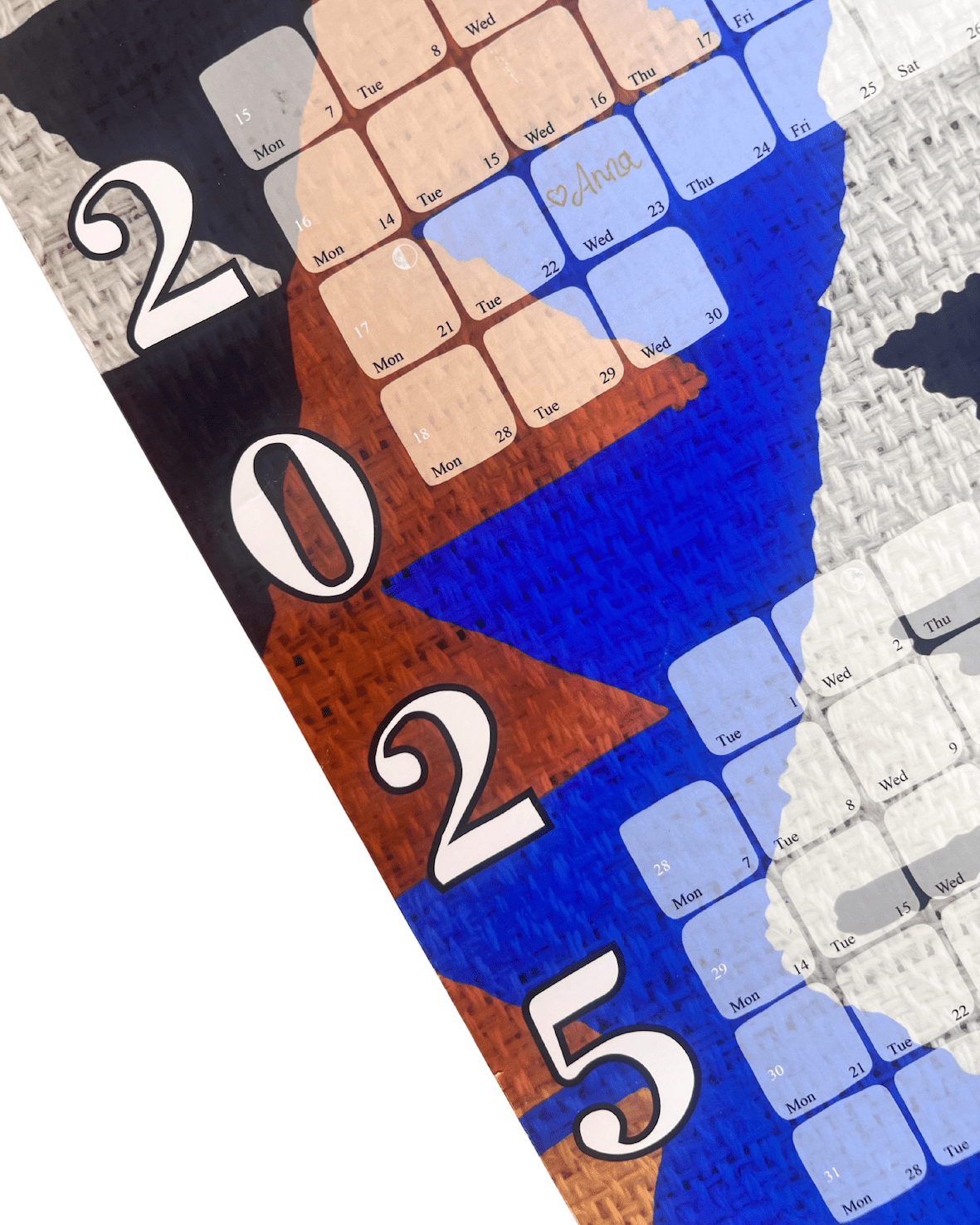 NEU: Wandkalender Kilim Diamond braun - Kilim