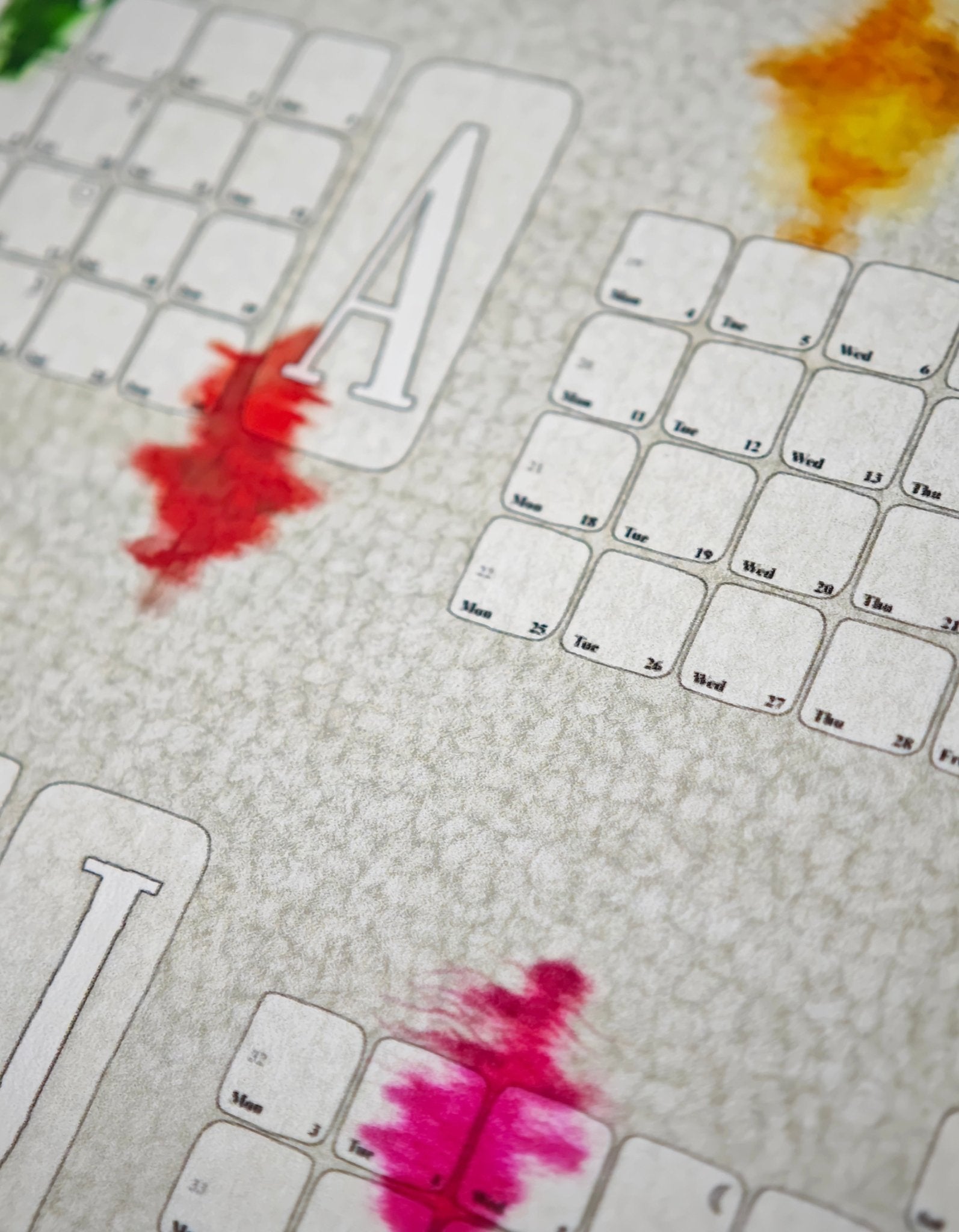 Wandkalender // Berber Harlekin - Kilim