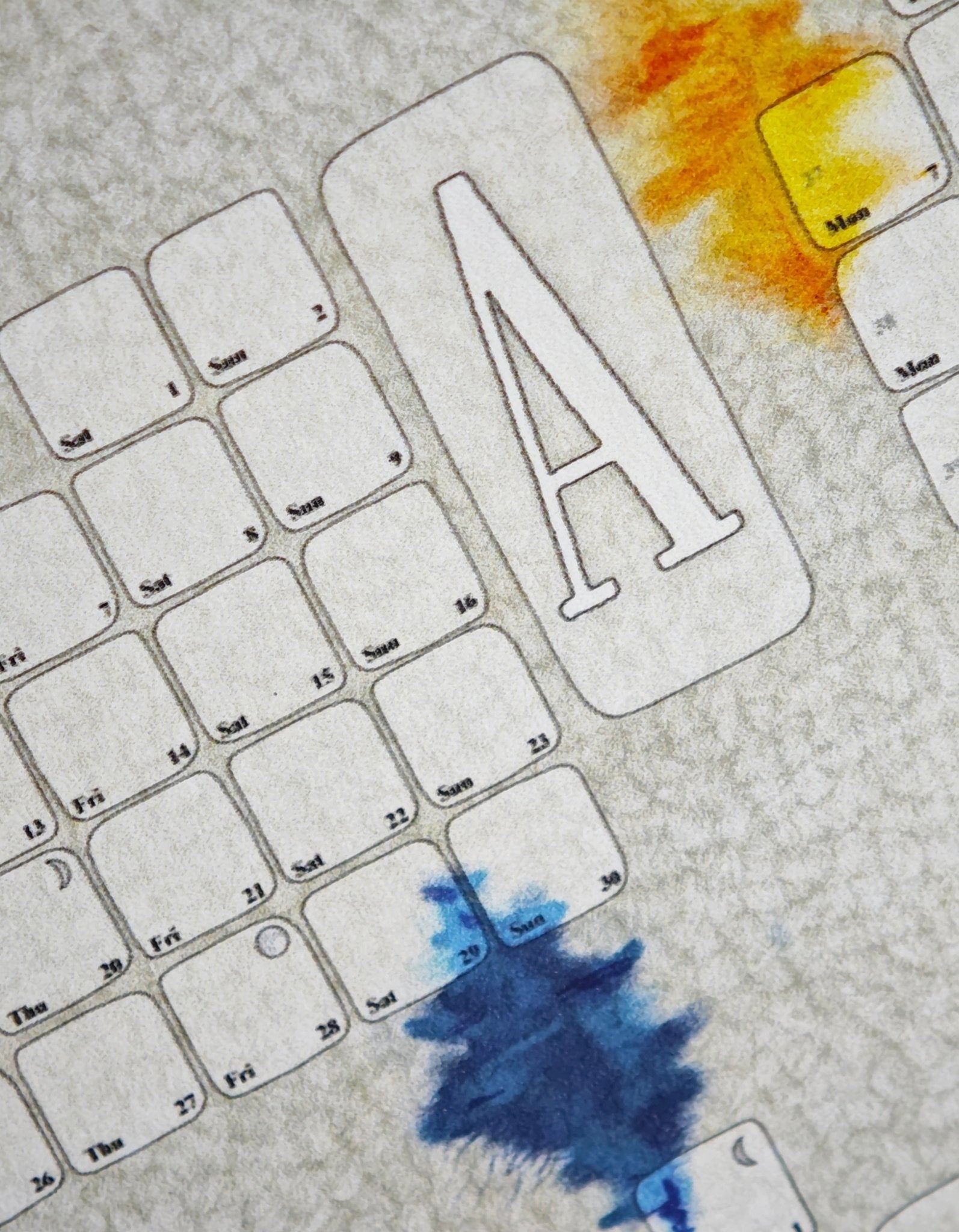 Wandkalender // Berber Harlekin - Kilim