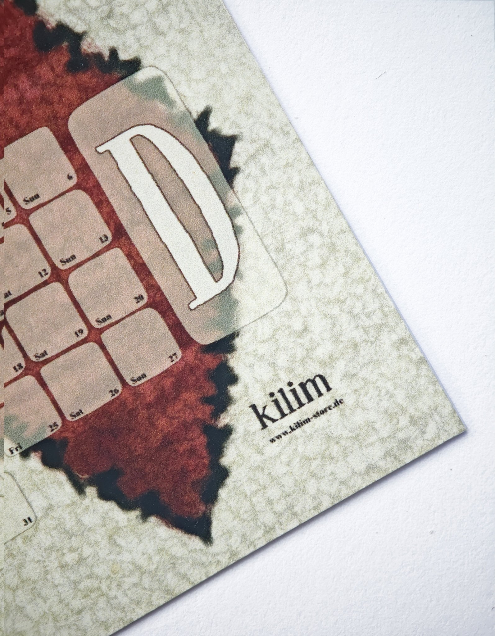 Wandkalender // Berber Rose - Kilim