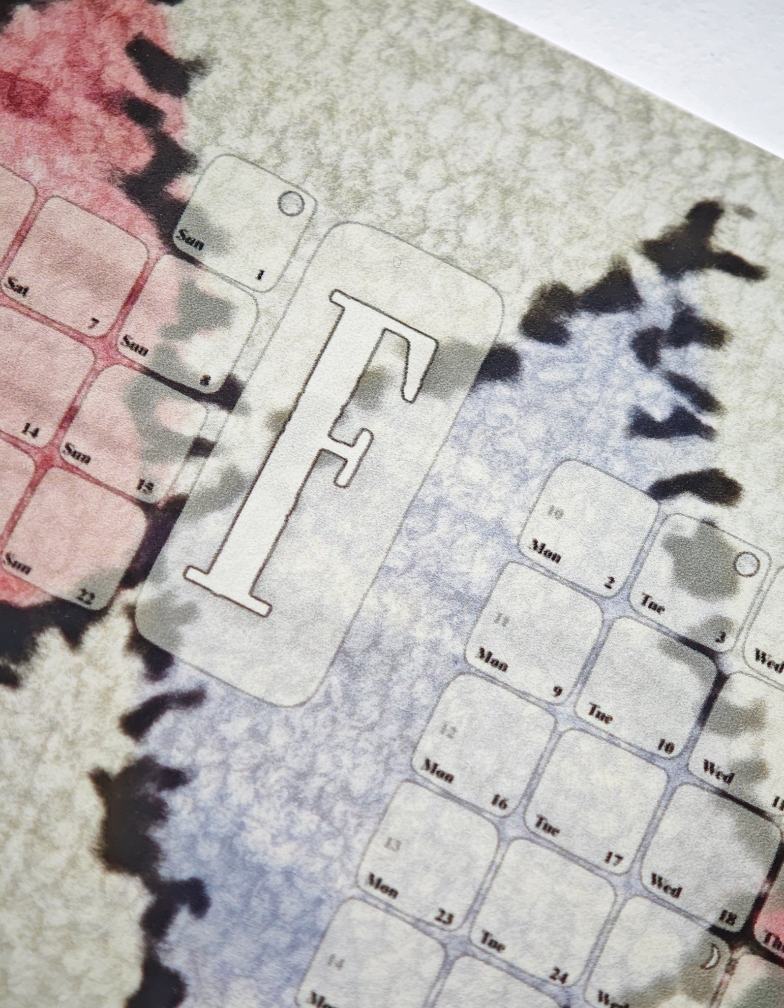 Wandkalender // Berber Rose - Kilim