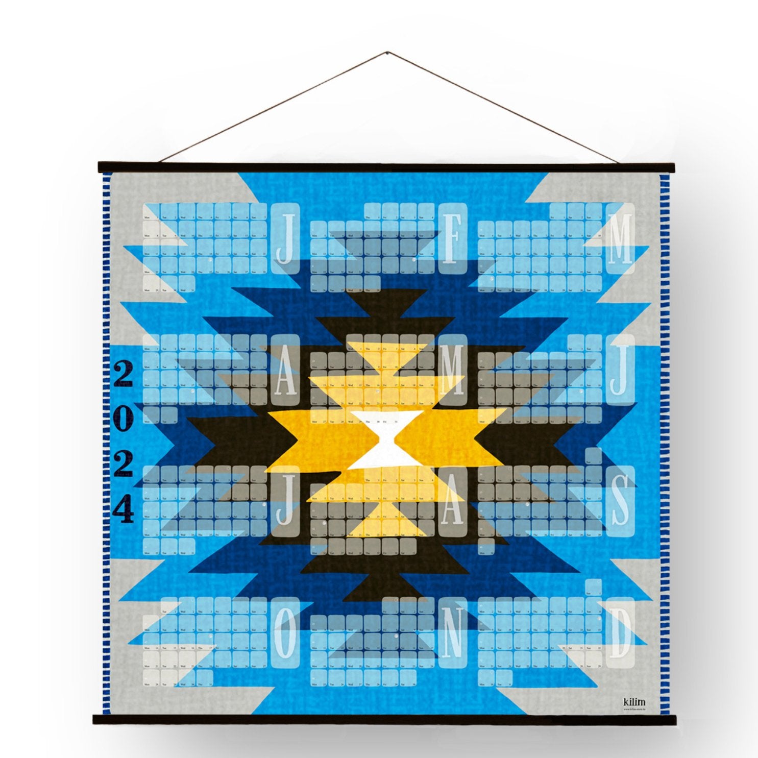 Magnetrahmen schwarz - Kilim