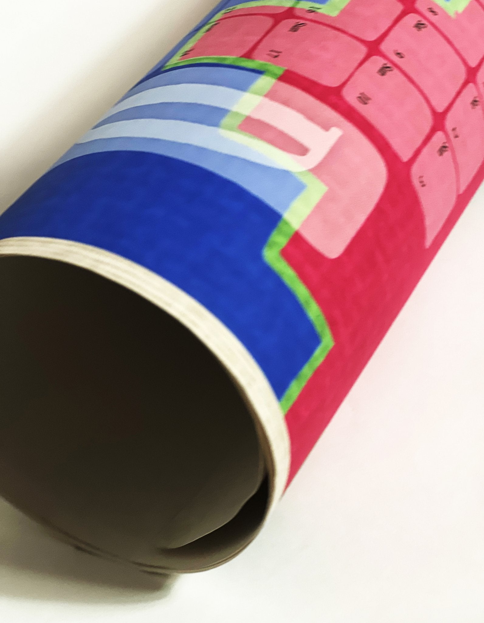 Wandkalender 2025 // Mexiko blau pink - Kilim