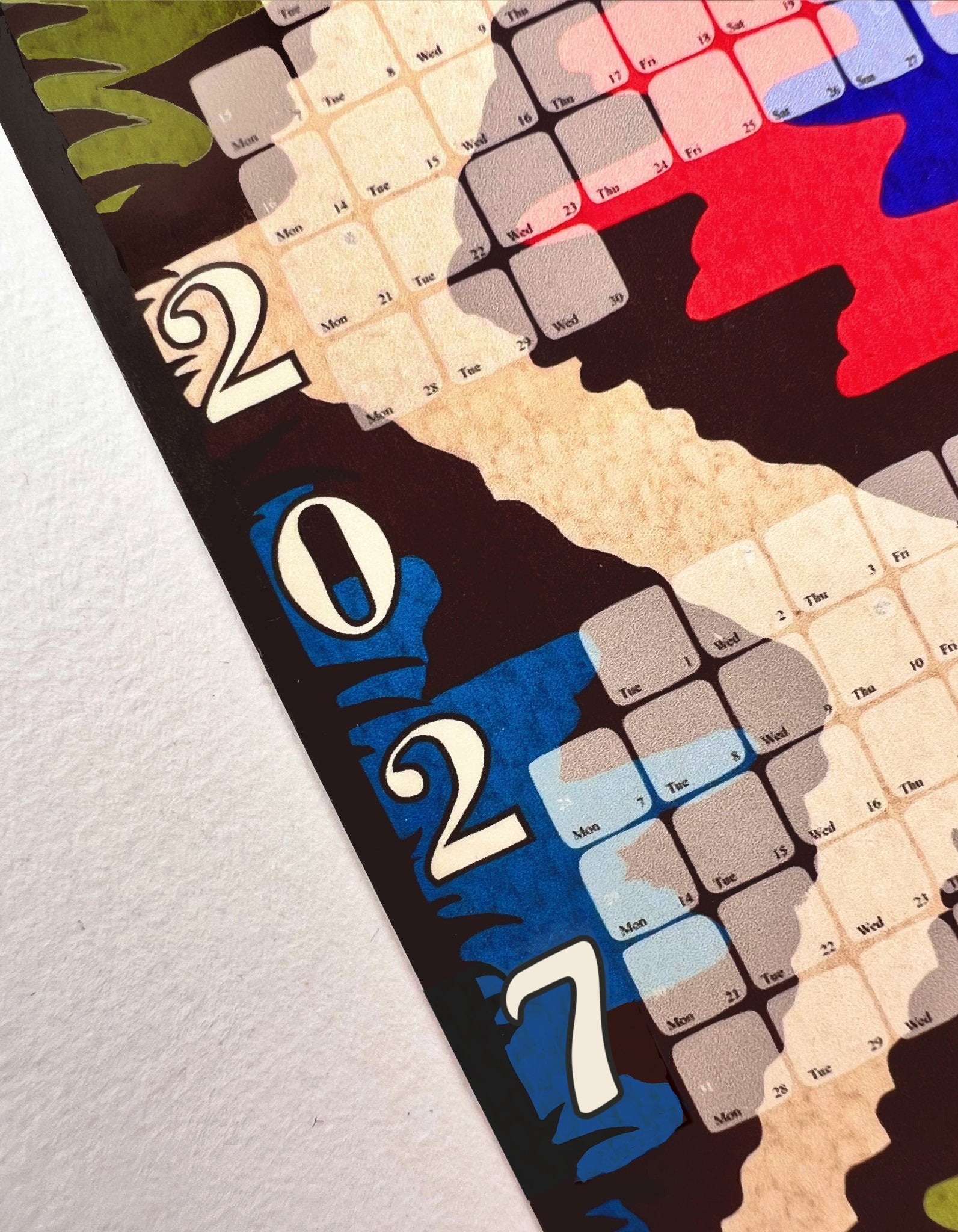 Fine Art Wandkalender // Kilim Leo creme - Kilim