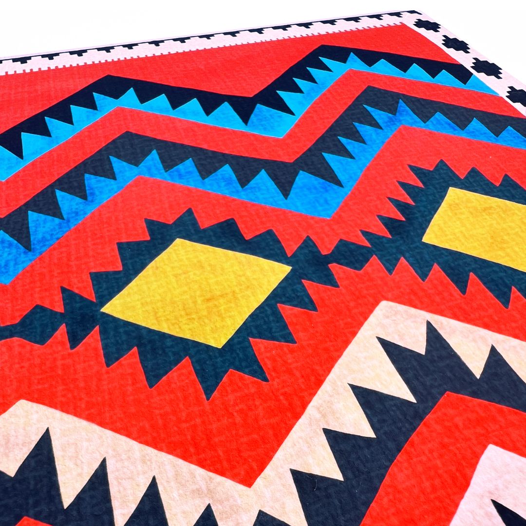 Kunstdruck Kilim Classic rot - Kilim