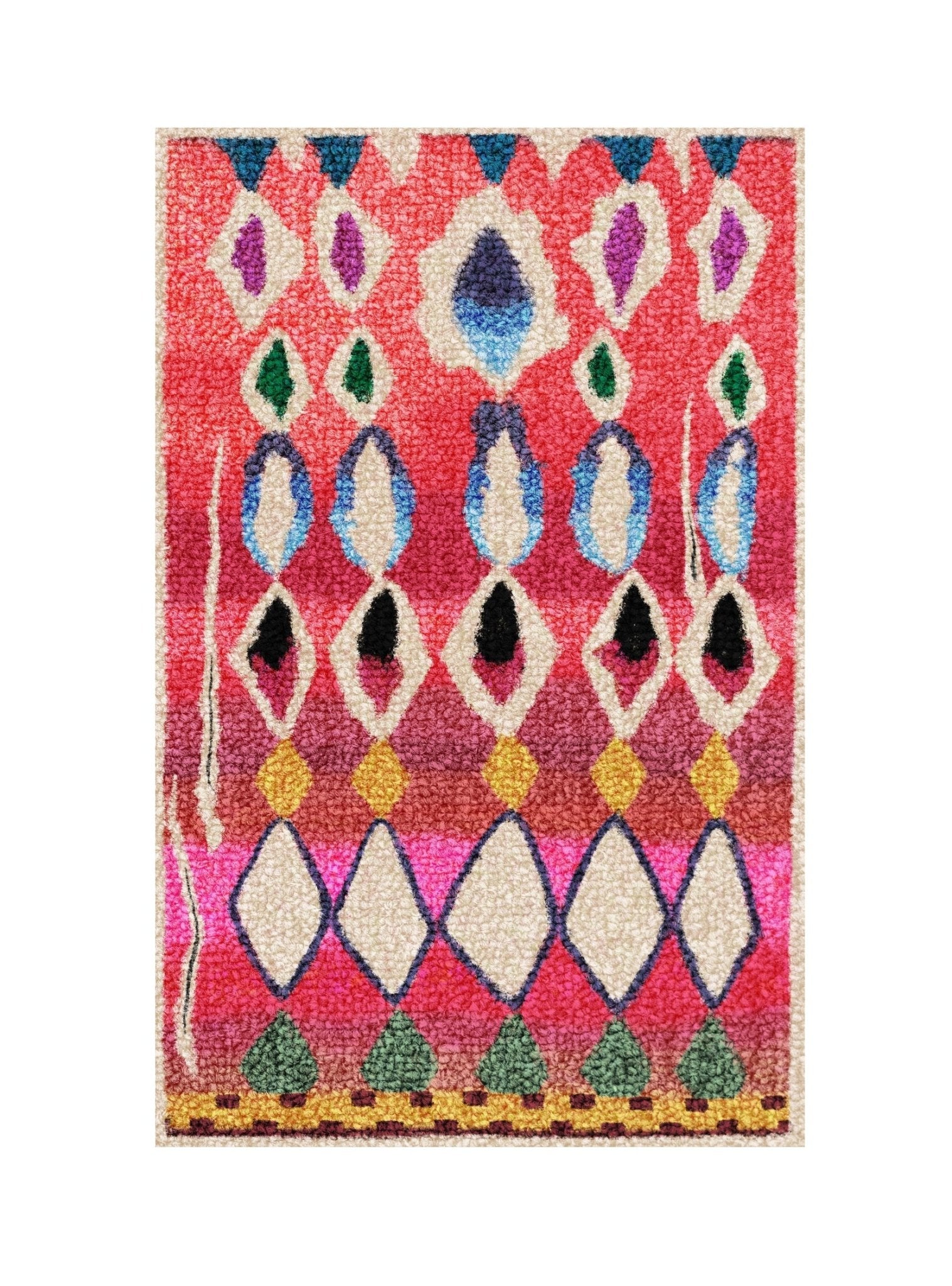 Limitierter Kunstdruck Berber Rosa, No.1 - Kilim