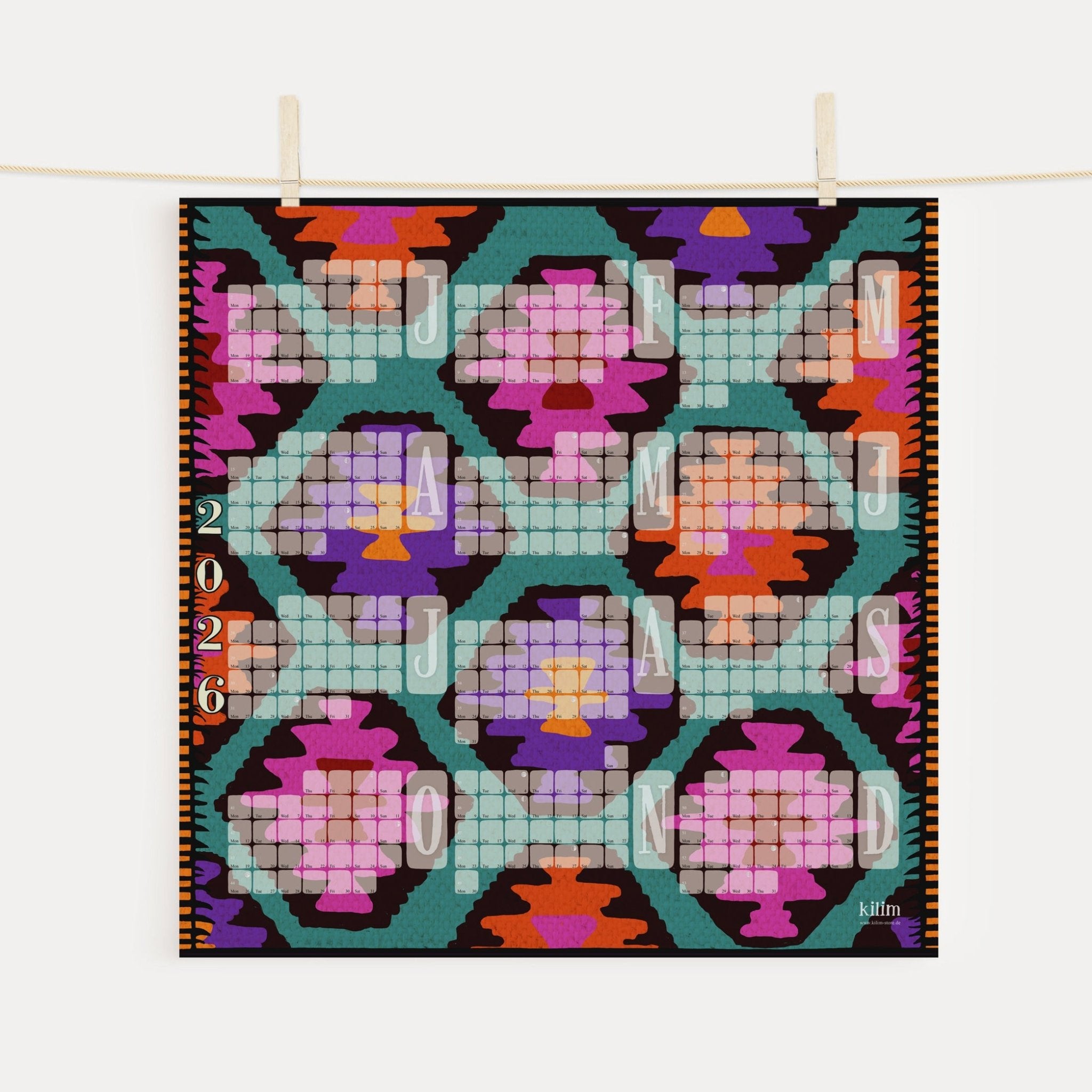 Posterkalender 2026 - Kilim