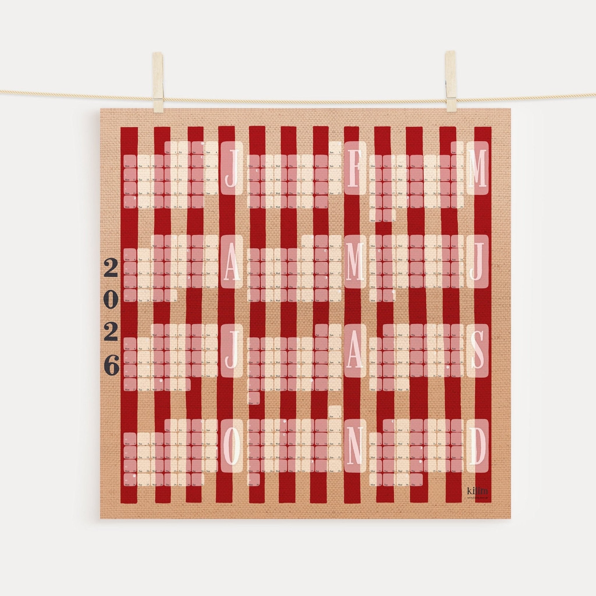 Posterkalender 2026 - Kilim